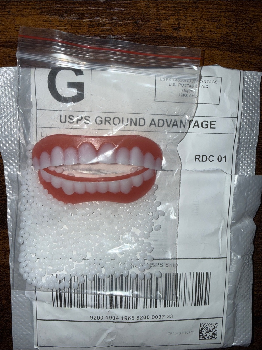 Novelty Clip-On Smile Accessory in Pink and White
